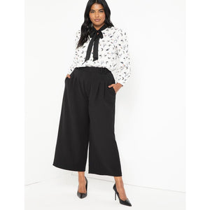 Eloquii Tie Neck Blouse