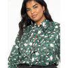 Eloquii Tie Neck Blouse