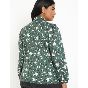 Eloquii Tie Neck Blouse