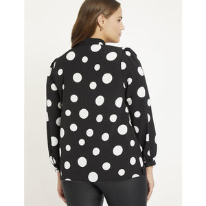 Eloquii Tie Neck Blouse