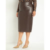 Eloquii Vegan Leather Column Skirt