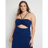 Ribbed Dress With Halter Neck