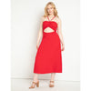 Ribbed Dress With Halter Neck