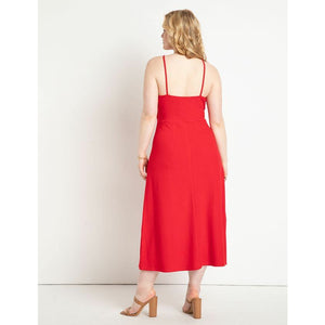 Ribbed Dress With Halter Neck