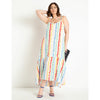 Striped Maxi with Low Back