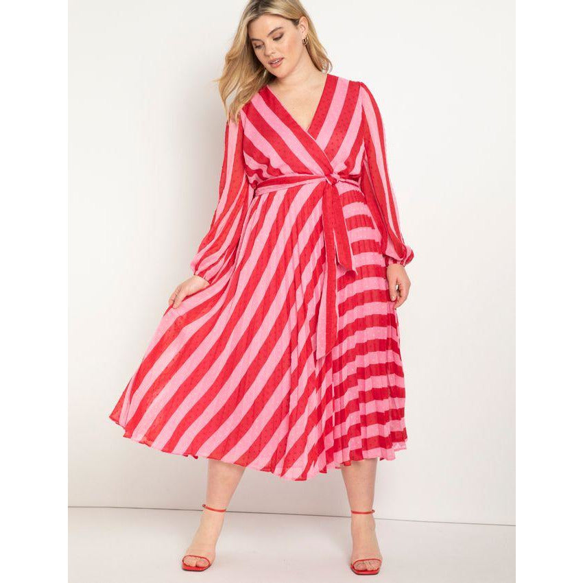 Eloquii Full Sleeve Wrap Dress