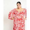 Wrap Bodice Maxi Dress With Slit