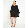 Shirred Mini Dress