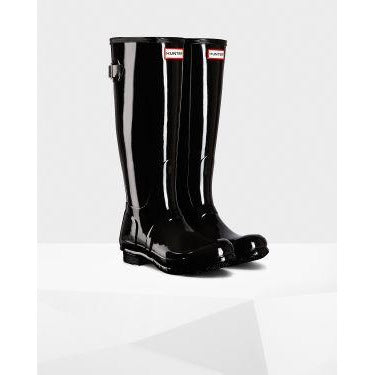 Hunter Original Tall Back Adjustable Gloss Rain Boots – The