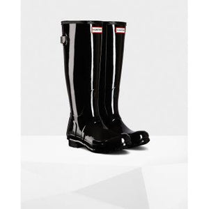 Hunter Original Tall Back Adjustable Gloss Rain Boots