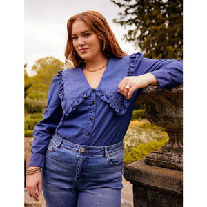 Chambray Shirt with Collar