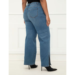 Straight Leg Jean with Slit