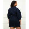 Puff Sleeve Denim Jacket Dress