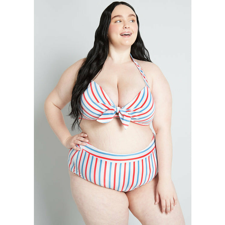 Modcloth x Barbie The Americana Dream High Waist Bikini Bottom