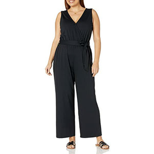 The Drop Sleeveless Wrap Jumpsuit