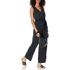 The Drop Sleeveless Wrap Jumpsuit