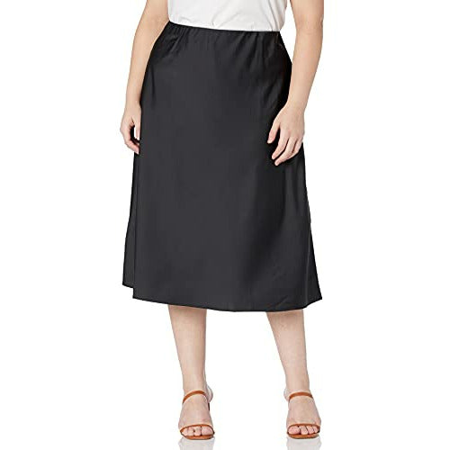 The Drop Maya Silky Slip Skirt