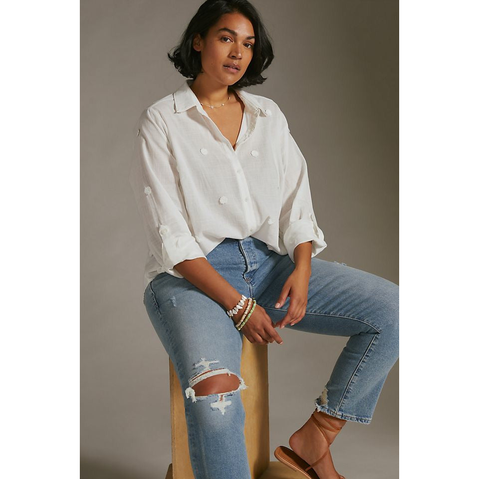 Maeve Clip Button Down Shirt