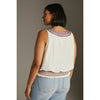 Anthropologie Linni Smocked Embroidered Top