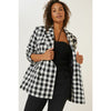 Anthropologie Double-Breasted Gingham Blazer