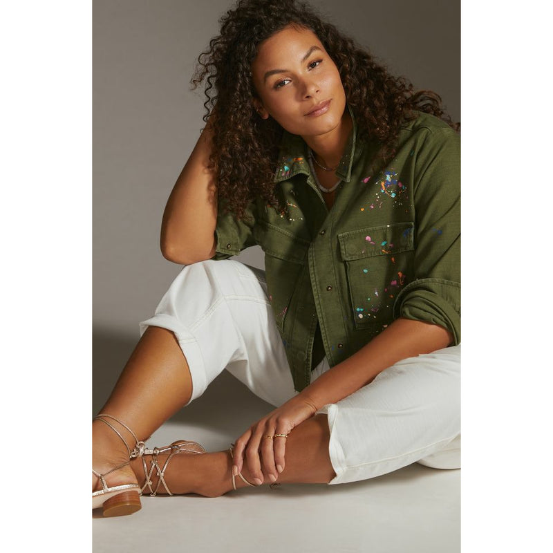 Crop utility sale jacket