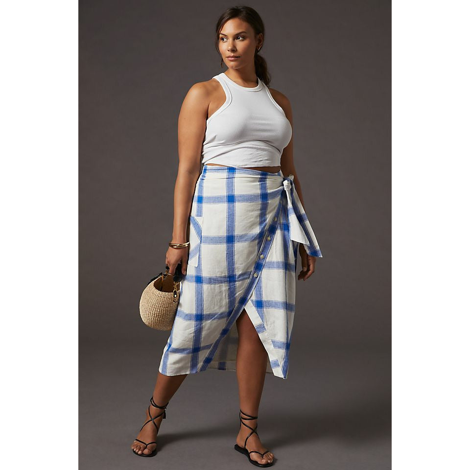 Maeve Asymmetric Wrap Skirt