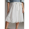 Maeve A-Line Eyelet Midi Skirt