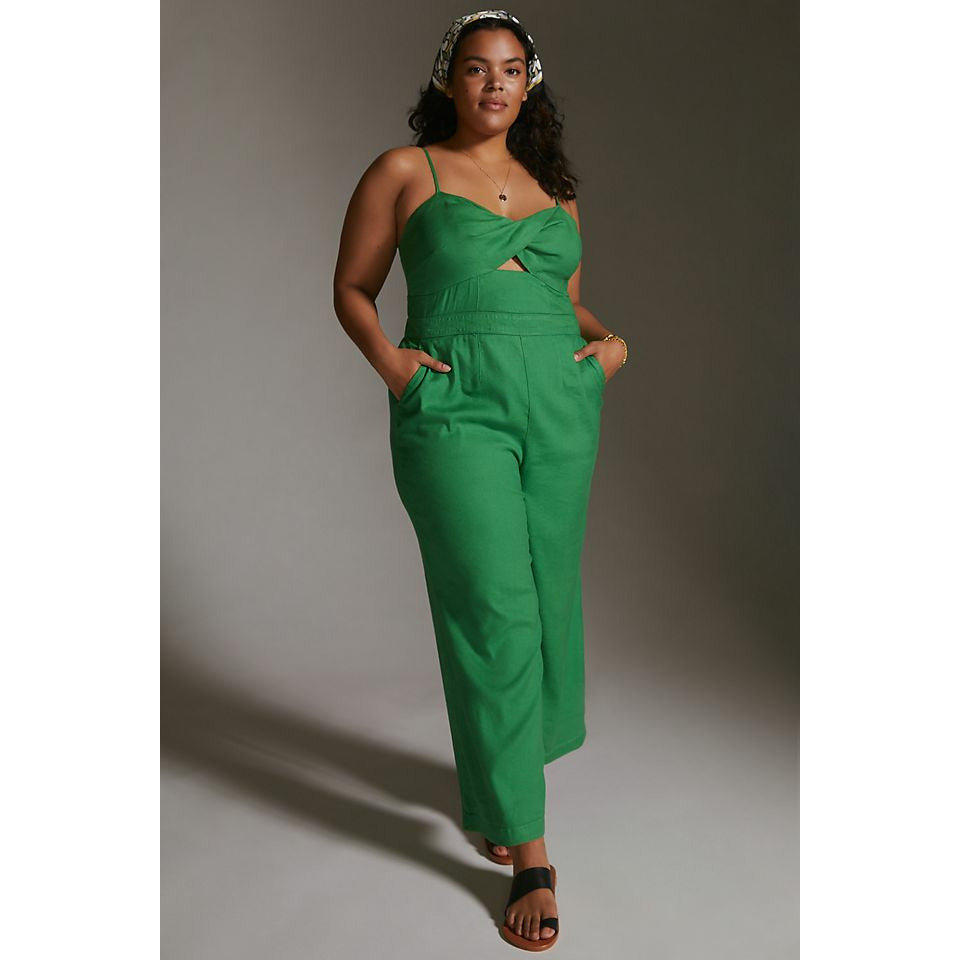 Maeve Cutout Linen Jumpsuit