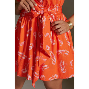Maeve Flirty Wrap Mini Dress