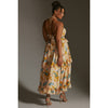 Anthropologie Ruffled Tiered Floral Maxi Dress