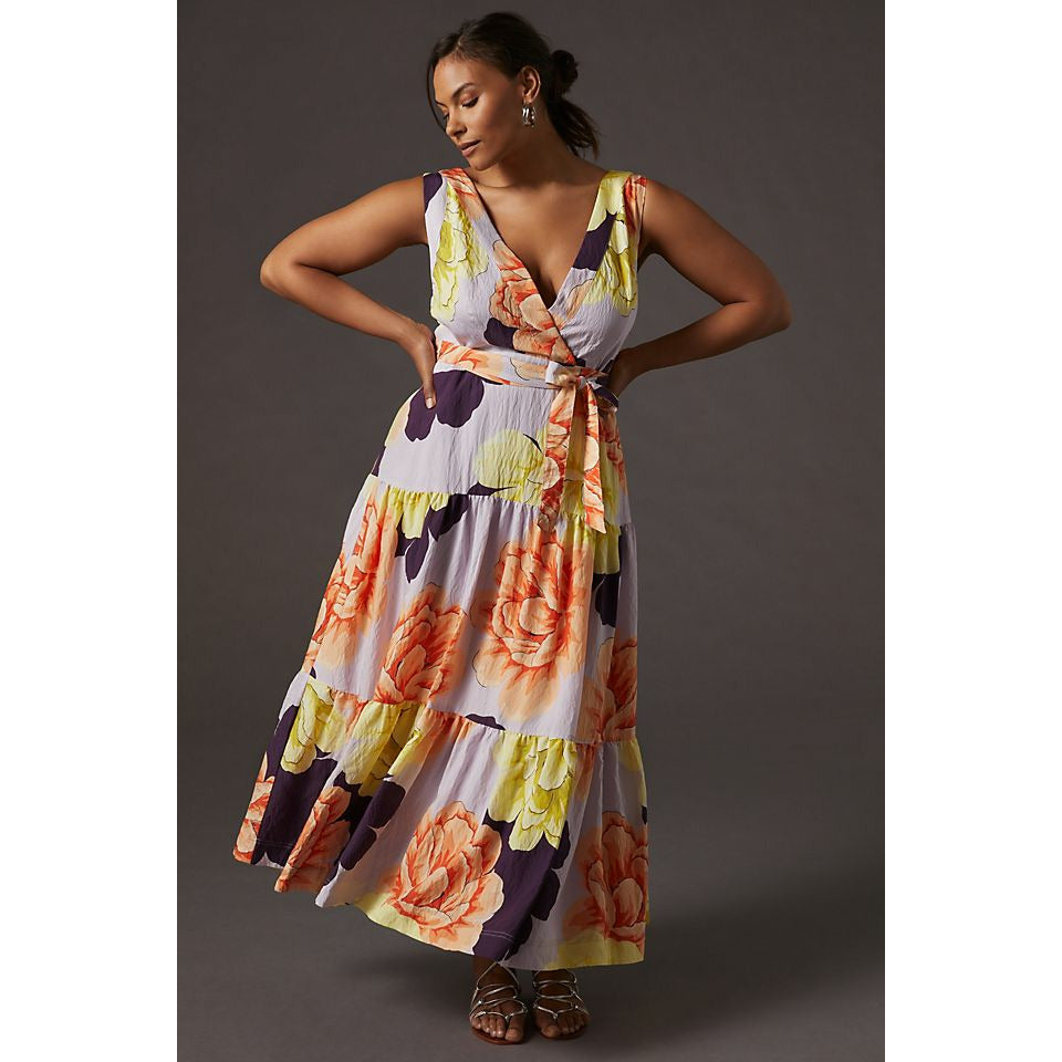 Maeve Floral Wrap Maxi Dress