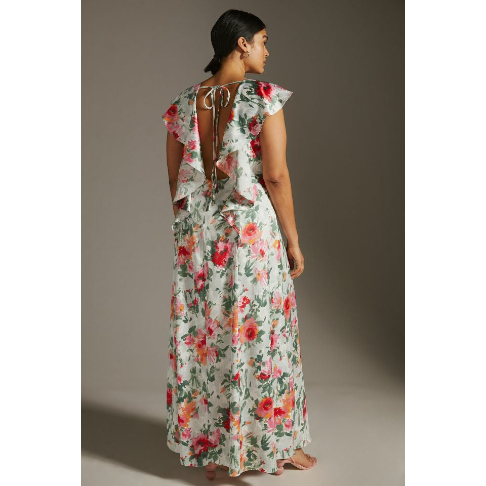 Anthropologie Hutch V-Neck Wrap Midi Dress