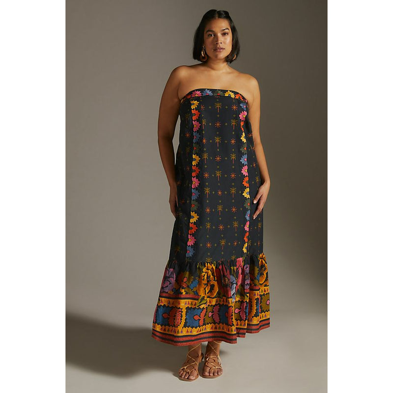 Farm Rio Embroidered Maxi Dress