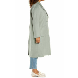 Halogen® Double Breasted Wool-Blend Coat