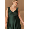 Anthropologie Tansy Satin Maxi Dress