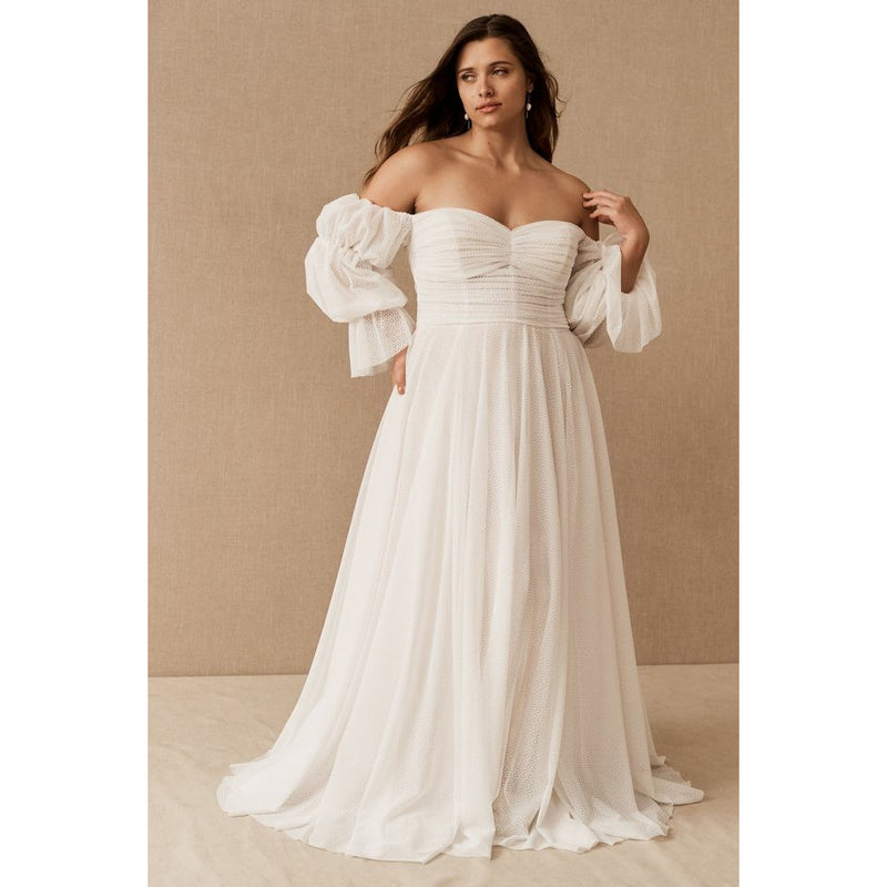 anthropologie wedding dresses Wtoo by Watters Keala Ruched Corset Gown Wedding Gowns Anthropologie Bridal Shop