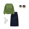 Sweater Column Skirt