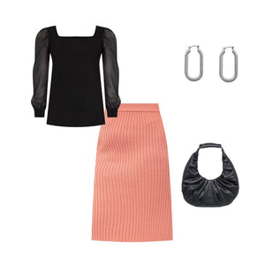 Sweater Column Skirt