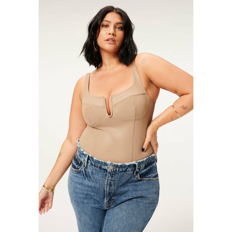 Good American Better Than Leather Corset – The Curvy Shop