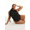 Good American | Seamless Mock Neck Bodysuit | BLACK001