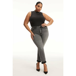 Good American | Seamless Mock Neck Bodysuit | BLACK001