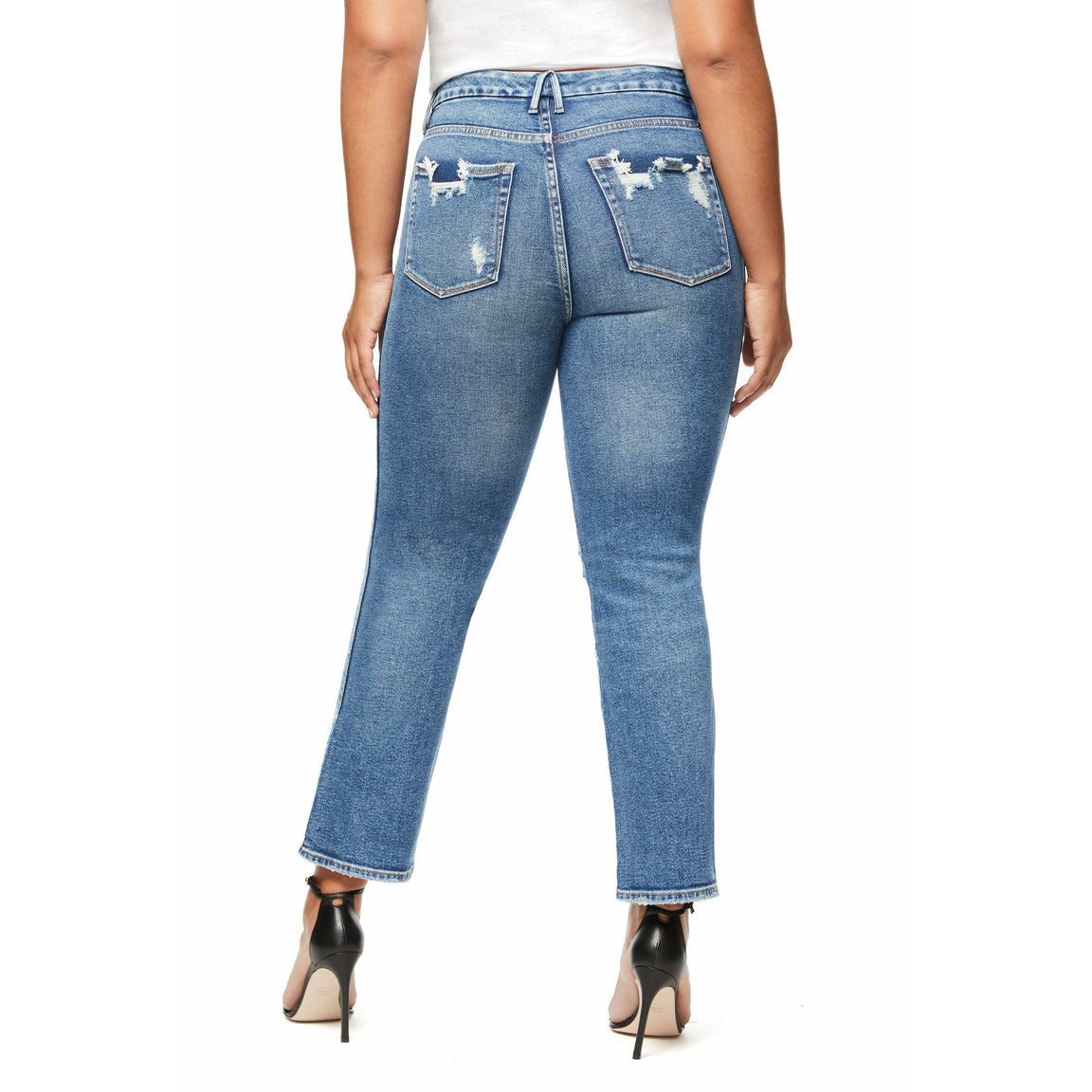 Good American Good Curve BLUE312 Wash The Curvy Shop
