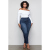 Good American Good Legs | Crop BLUE260 Wash