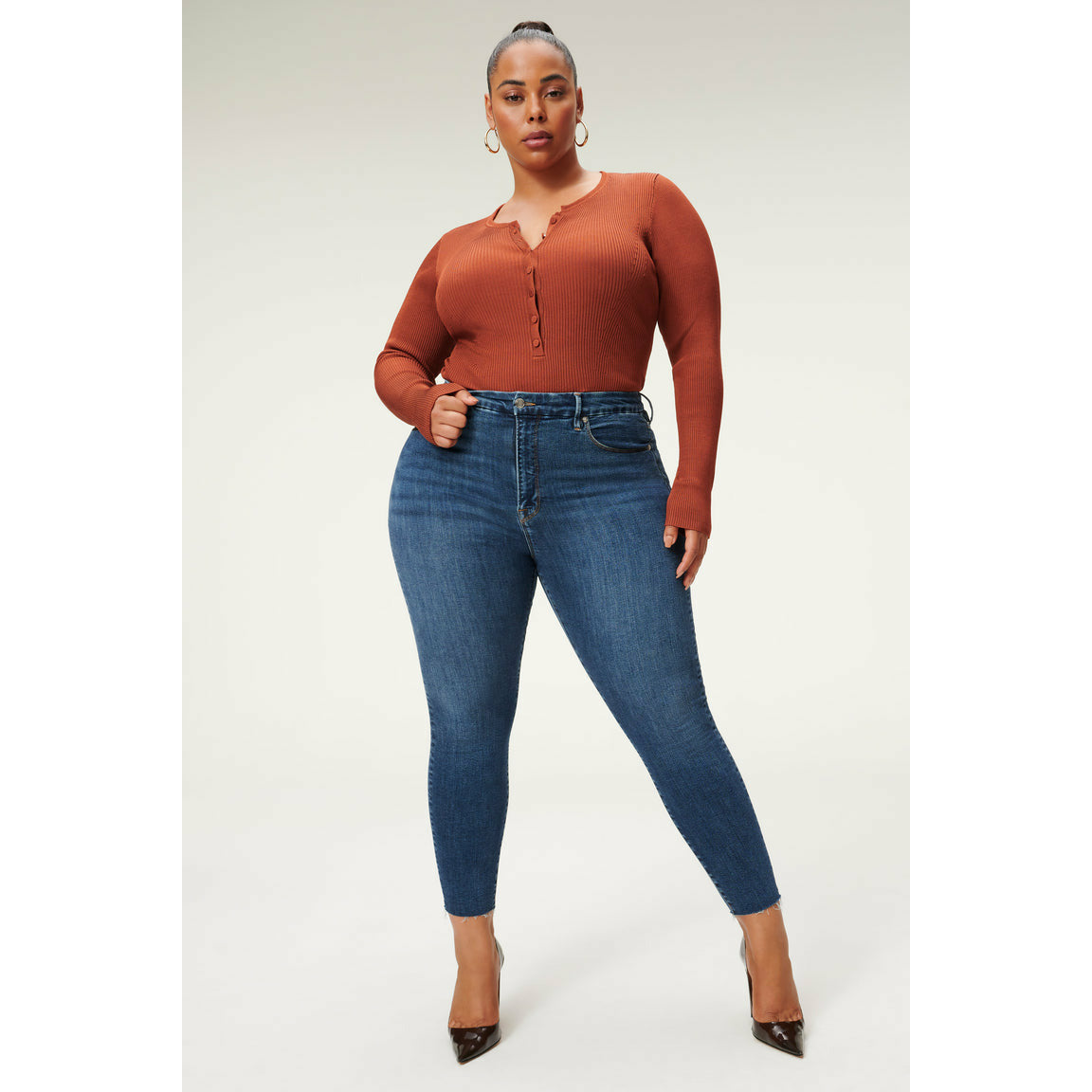 Good american high waisted deals jeans