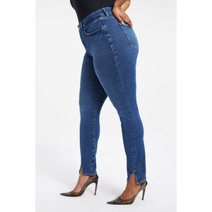 Good American Good Legs | Twisted Slit INDIGO004 Wash