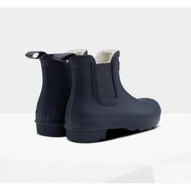 Navy tall 2025 hunter boots