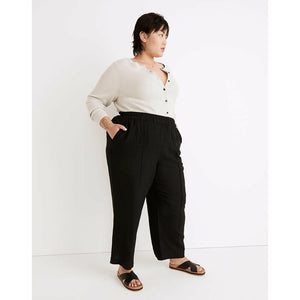 Madewell Breezewoven Pull-On High-Rise Straight Pants