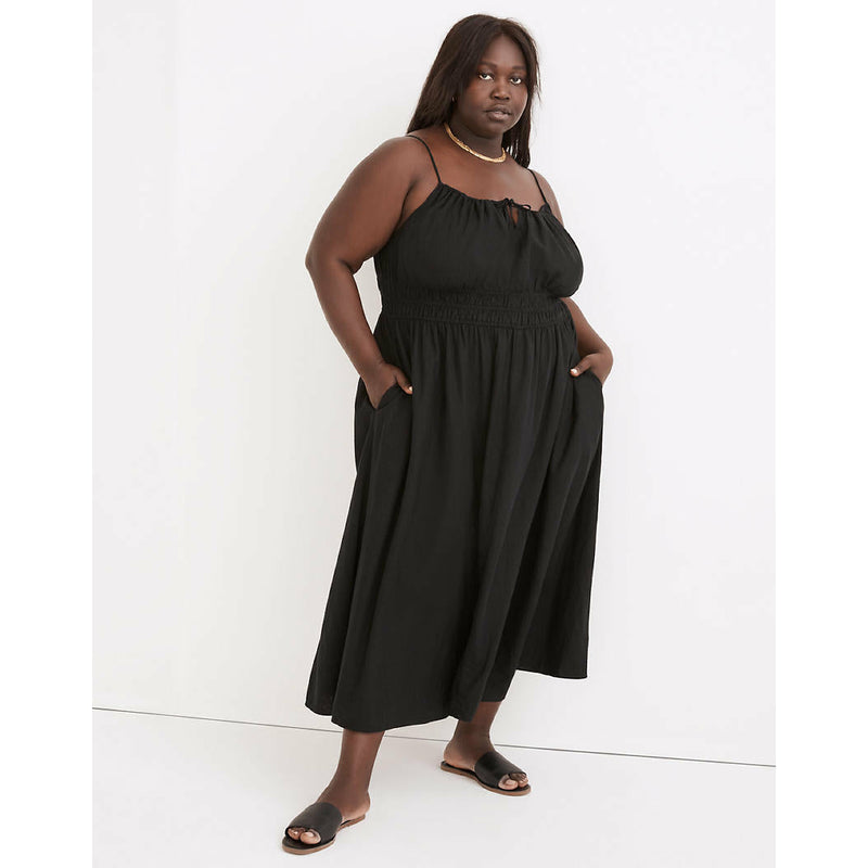 Madewell Linen-Blend Sophia Cami Midi Dress - Main Image