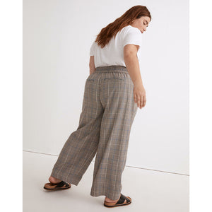 Carley Wide-Leg Pants | Plaid