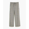 Carley Wide-Leg Pants | Plaid